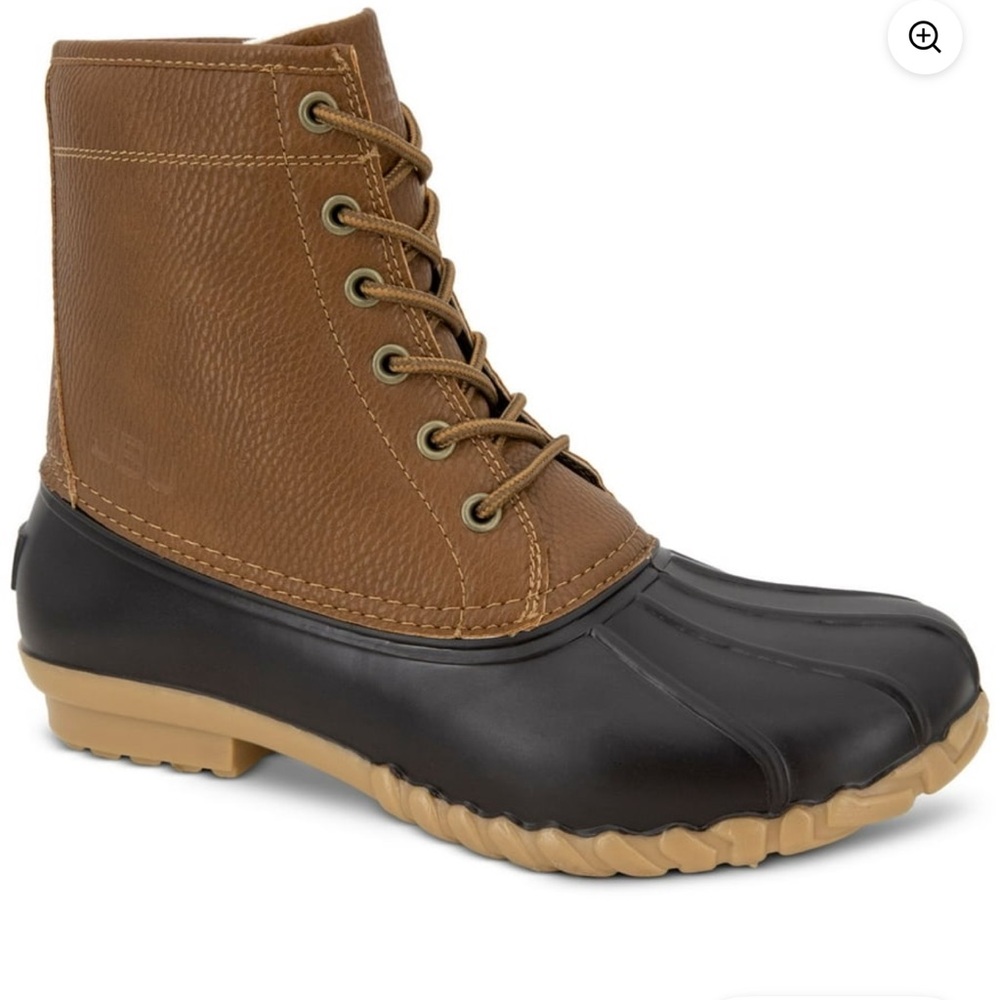 New in Box JBU Jambu Men's Size 12 Dk Brown & Tan Waterproof  Boots